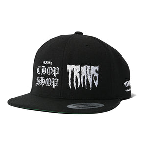 TRAVS x FRANK'S CHO`P SHOP LOGO CAP (BLACK/WHITE)