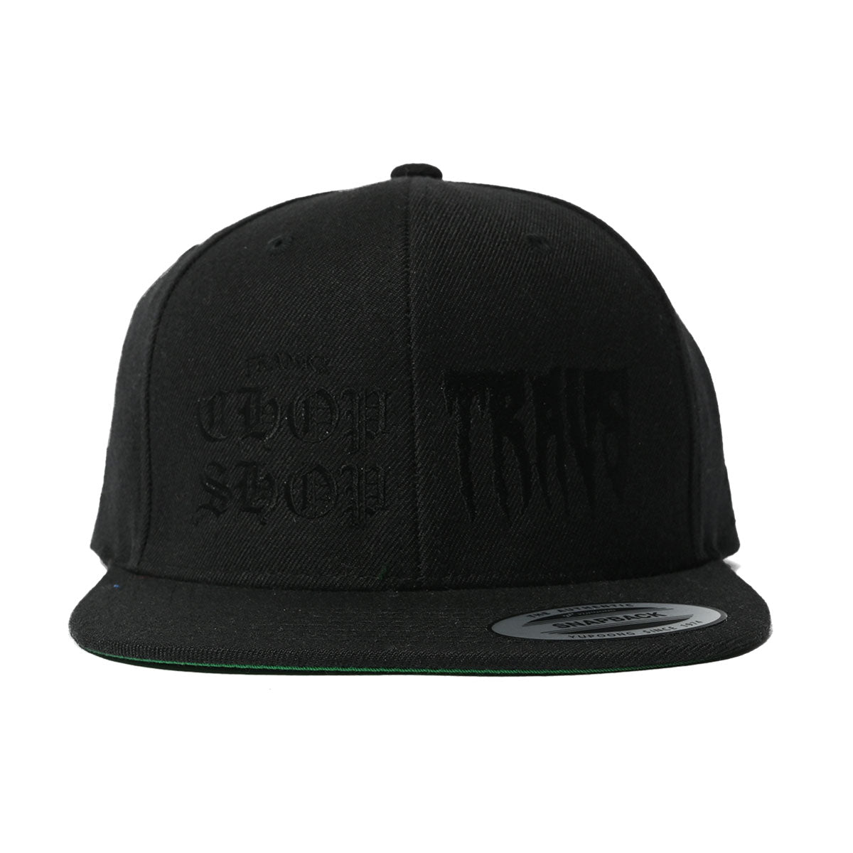 TRAVS x FRANK'S CHO`P SHOP LOGO CAP (BLACK/BLACK)